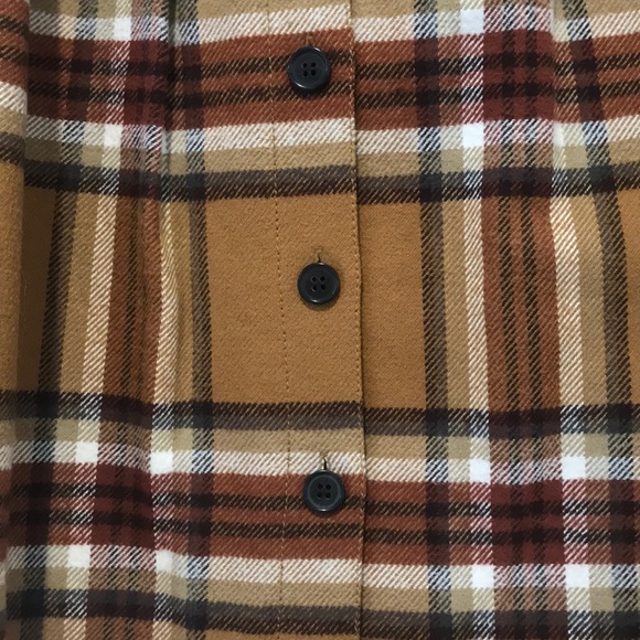 J. Crew Plaid Button Up Midi Knee Length Skirt - Picture 3 of 4